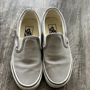 Vans Classic Gray Slip-On Sneakers